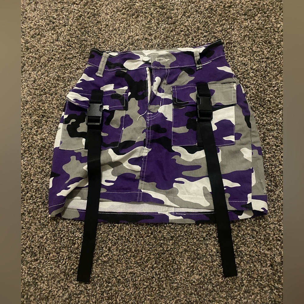 Purple Camo Skirt